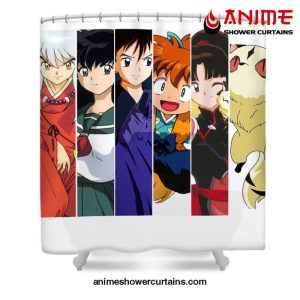 inuyasha main characters shower curtain w59 x h71 white 834 700x700 1 - Anime Shower Curtains