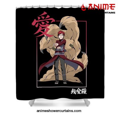 Cool Gaara Shower Curtain W59 X H71 / Black
