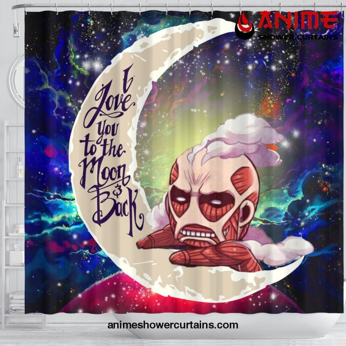 Attack On Titan Love You To The Moon Shower Curtain