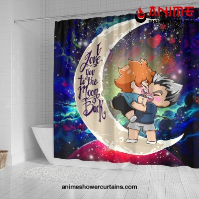 Bokuhina Love You To The Moon Shower Curtain