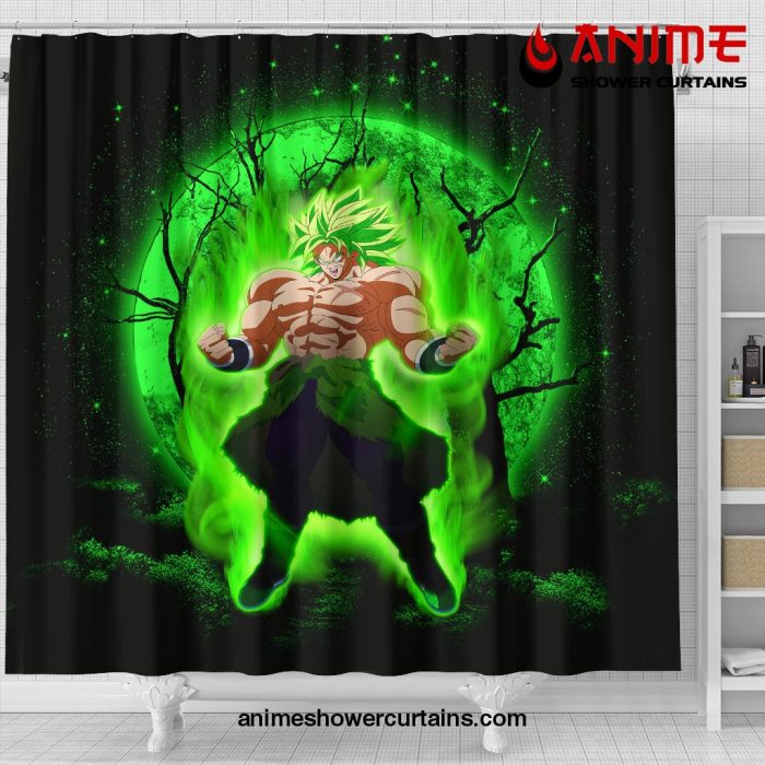 Broly Anime Moonlight Shower Curtain