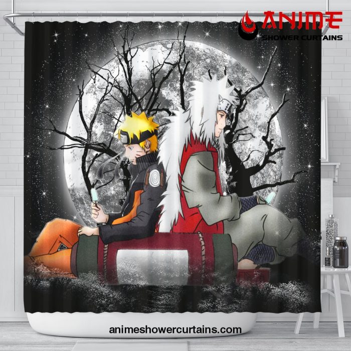 Jiraia Naruto Anime Moonlight Shower Curtain Shower Curtain Bathroom Decor Official Shower Curtain Merch