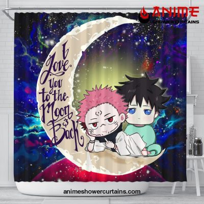 Jujutsu Kaisen Gojo Sukuna Love You To The Moon Galaxy Shower Curtain Shower Curtain Bathroom Decor Official Shower Curtain Merch