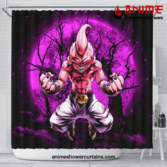 Kidbuu Dragon Ball Anime Moonlight Shower Curtain Shower Curtain Bathroom Decor Official Shower Curtain Merch