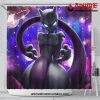 Mewtwo Galaxy Pokemon Shower Curtain Shower Curtain Bathroom Decor Official Shower Curtain Merch