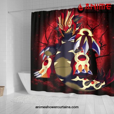 Pokemon Mega Proudon Moonlight Shower Curtain