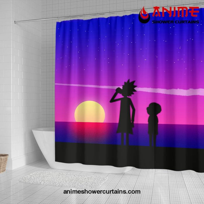 Rick And Morty Shower Curtain