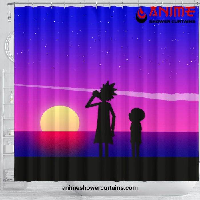 Rick And Morty Shower Curtain