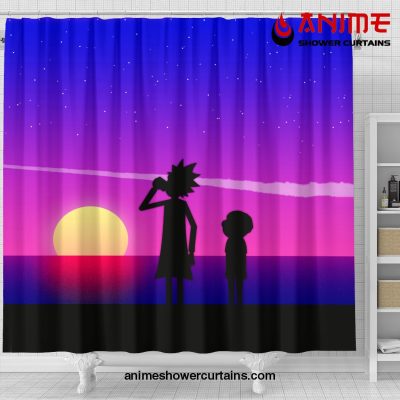 Rick And Morty Shower Curtain