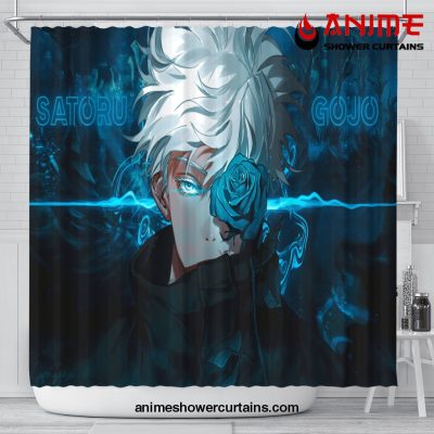 Satoru Gojo Jujutsu Kaisen Anime Shower Curtain Shower Curtain Bathroom Decor Official Shower Curtain Merch