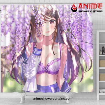 Sexy Anime Girl Under Tree Shower Curtain