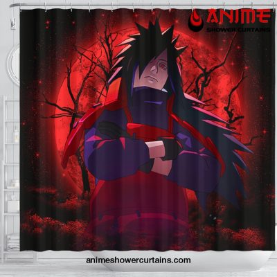 Uchiha Madara Anime Moonlight Shower Curtain