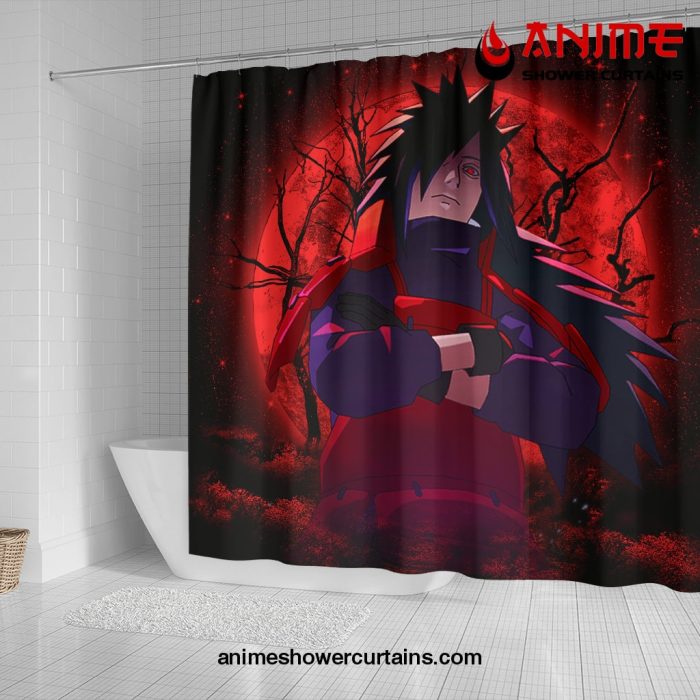 Uchiha Madara Anime Moonlight Shower Curtain