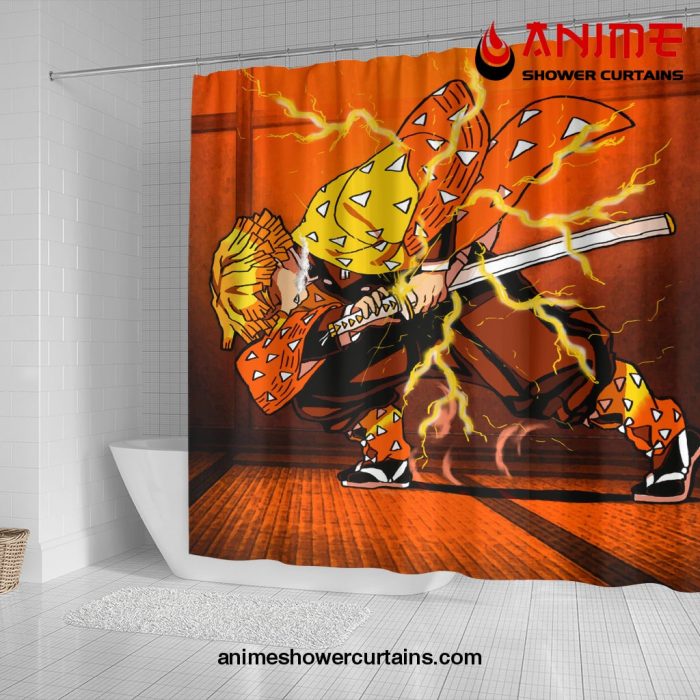 Zenitsu Demon Slayer Shower Curtain