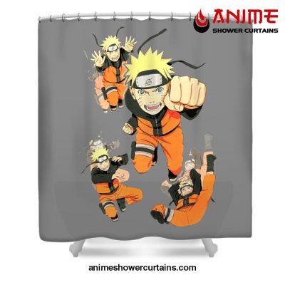 Akatsuki Naruto Shower Curtain W59 X H71 / Gray
