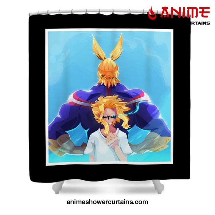 All Might Mha Shower Curtain W59 X H71 / Black