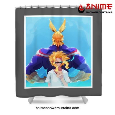 All Might Mha Shower Curtain W59 X H71 / Gray