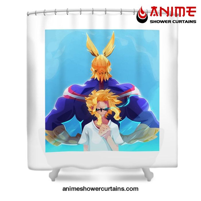 All Might Mha Shower Curtain W59 X H71 / White