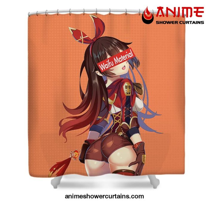 Amber Genshin Impact Waifu Shower Curtain