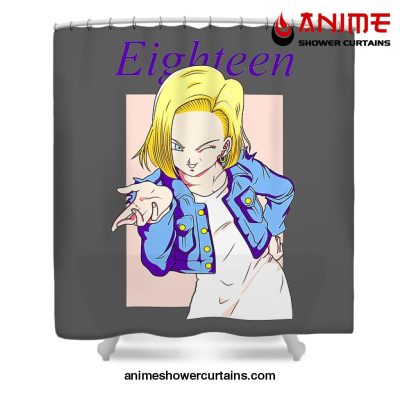 Android 18 Shower Curtain W59 X H71 / Gray