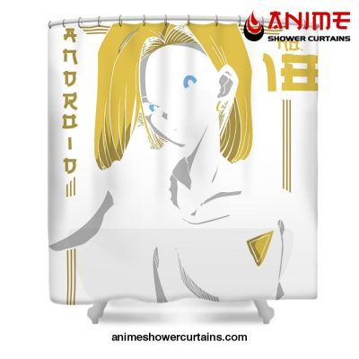 Android 18 Shower Curtain W59 X H71 / White