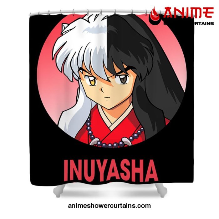 Anime Art Inuyasha Shower Curtain W59 X H71 / Black