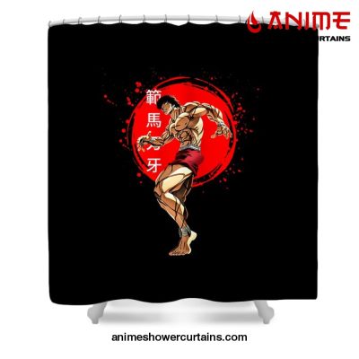 Anime Baki Hanma Shower Curtain W59 X H71 / Black