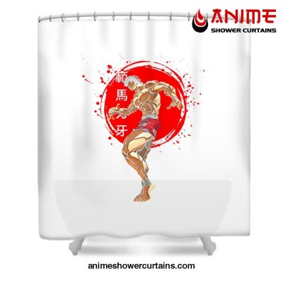 Anime Baki Hanma Shower Curtain W59 X H71 / White