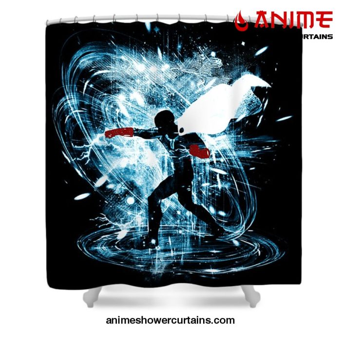 Anime Manga Saitama Shower Curtain W59 X H71 / Black