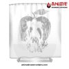 Anime Ryuk Shower Curtain W59 X H71 / White