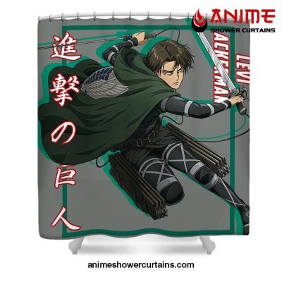 Aot Levi Fight Shower Curtain