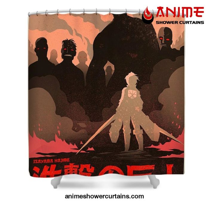 Aot Minimalist Boys Shower Curtain