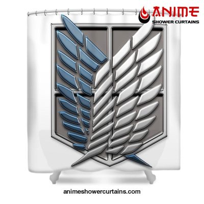 Aot Survey Corps Shower Curtain W59 X H71 / White