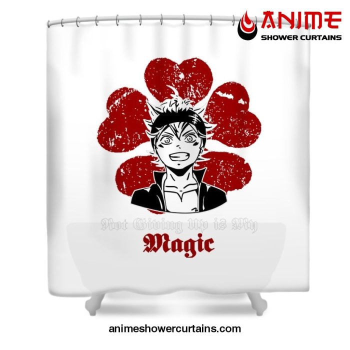 Asta Not Giving Up Is Magic Shower Curtain W59 X H71 / White