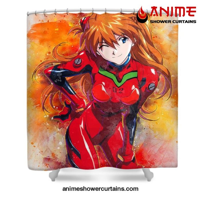 Asuka Soryu Artwork Shower Curtain