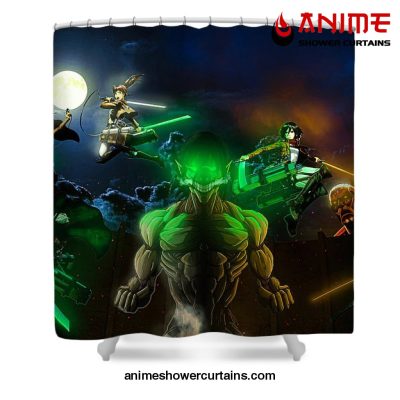 Attack On Titan Print Shower Curtain