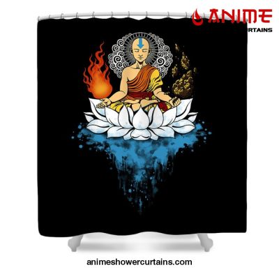 Avatar Meditate Shower Curtain W59 X H71 / Black
