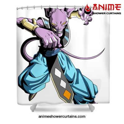 Beerus Shower Curtain W59 X H71 / White