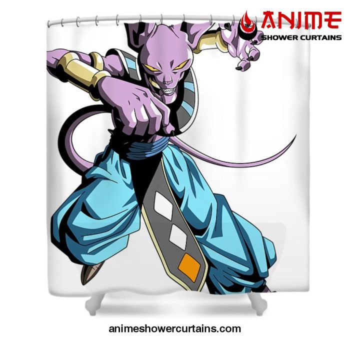 Beerus Shower Curtain W59 X H71 / White