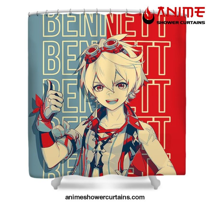 Bennet Genshin Impact Shower Curtain