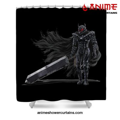 Berserk Armor Shower Curtain W59 X H71 / Black