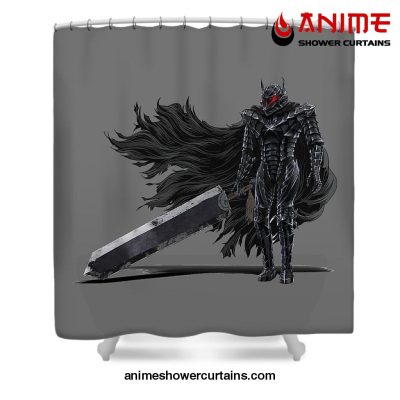 Berserk Armor Shower Curtain W59 X H71 / Gray