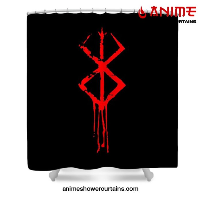 Berserk Brand Shower Curtain W59 X H71 / Black