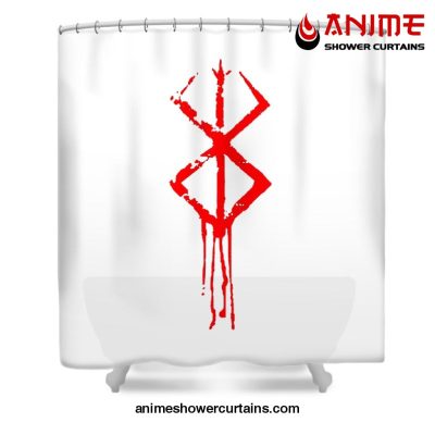 Berserk Brand Shower Curtain W59 X H71 / White