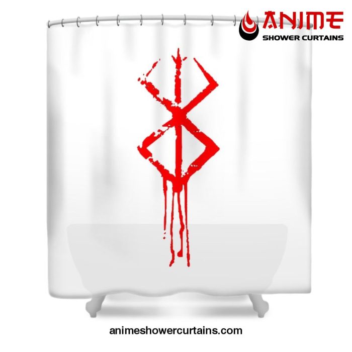 Berserk Brand Shower Curtain W59 X H71 / White