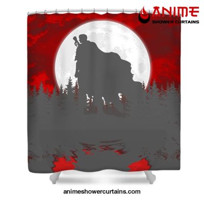 Berserk Guts Shadow Shower Curtain W59 X H71 / Gray