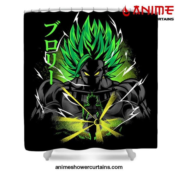 Big Bad Broly Shower Curtain W59 X H71 / Black