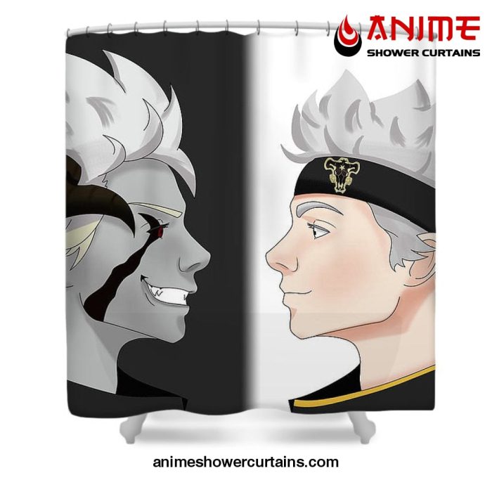 Black Clover Asta And Liebe Shower Curtain