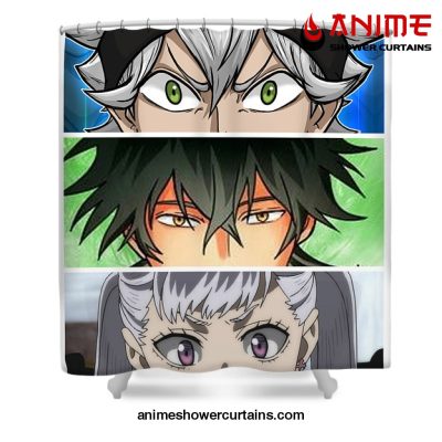 Black Clover Eyes Art Shower Curtain