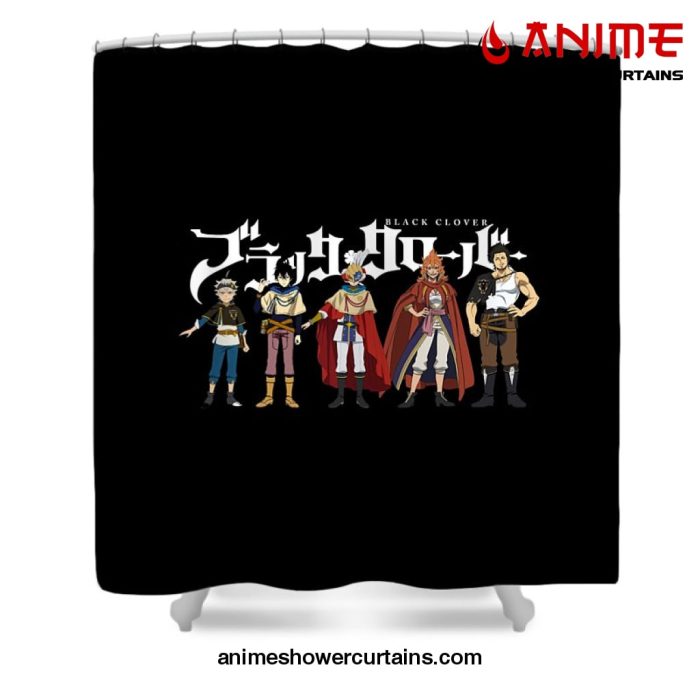 Black Clover Poster Shower Curtain W59 X H71 /